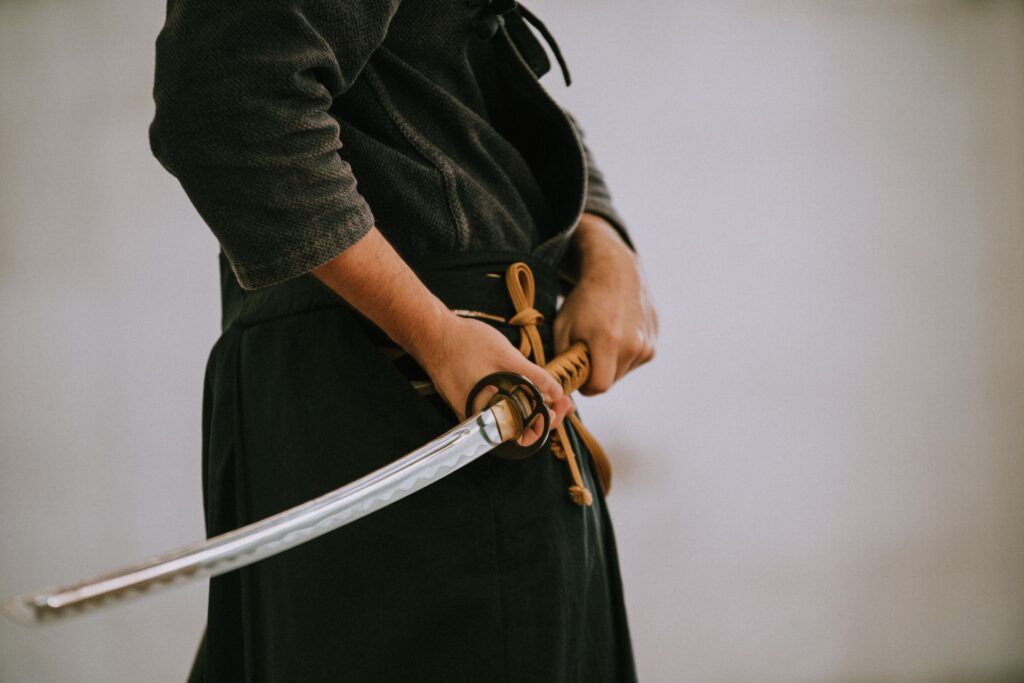 Samurai holding a katana