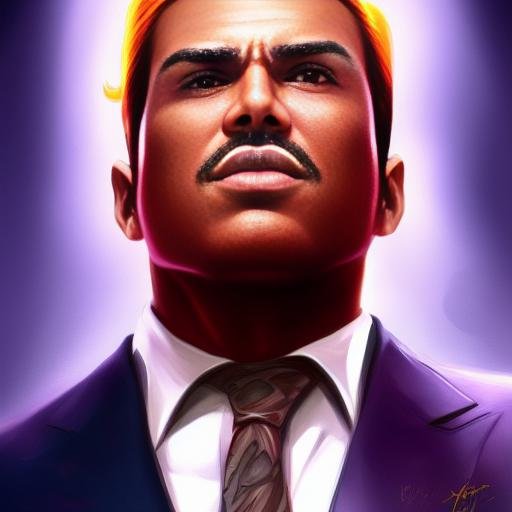 Confident black business man