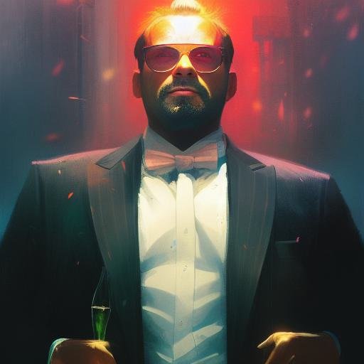 A business man in a suit looking like a boss