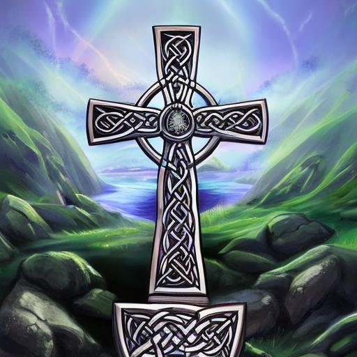 Drawing of a Celtic Cross - Symbol of Inner Strength