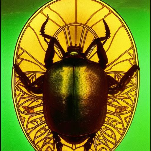 Golden Scarab - Egyptian Symbol of Prosperity, Birth, Life, Death, and Resurrection