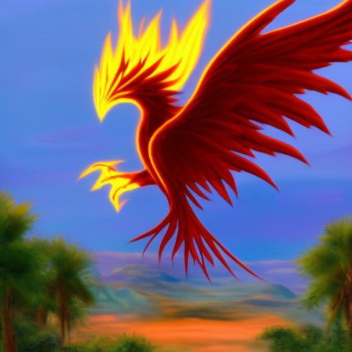 Flaming Phoenix - The Inner Strength Symbol