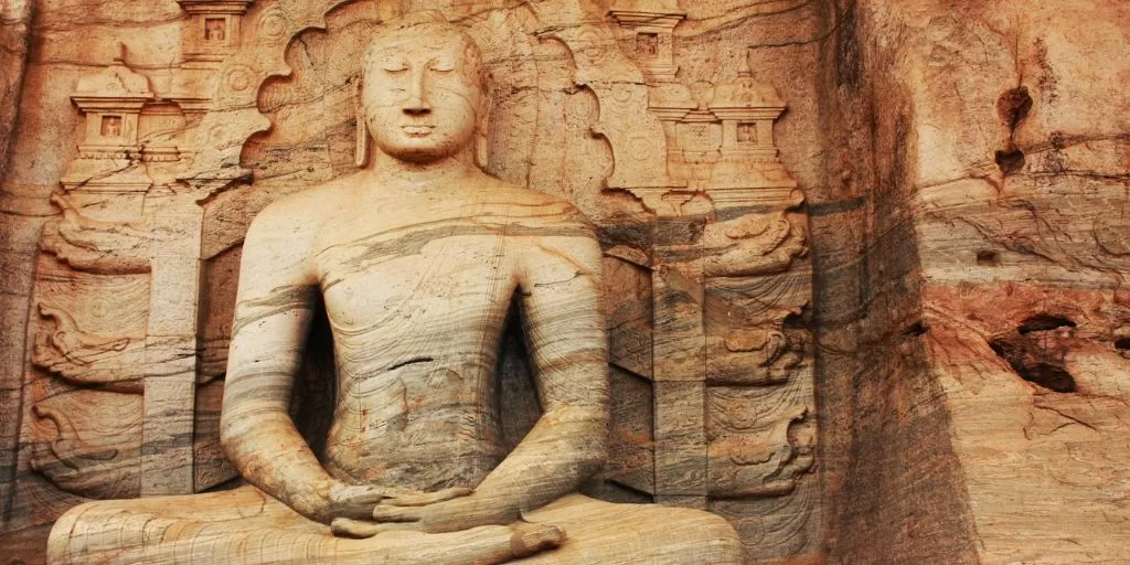 A Buddha statue