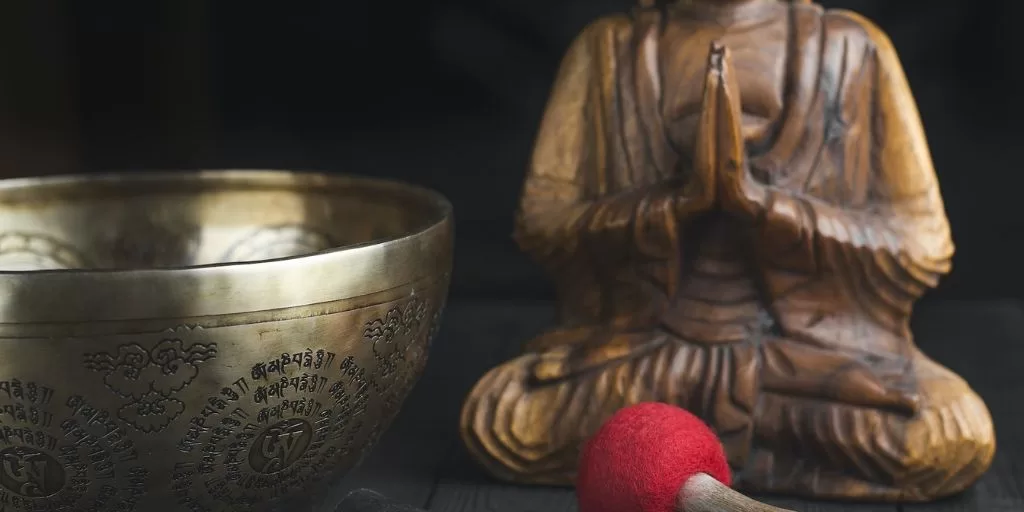 A Tibetan singing bowl