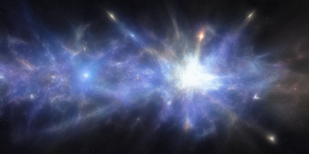 Cosmic energy explosion in space