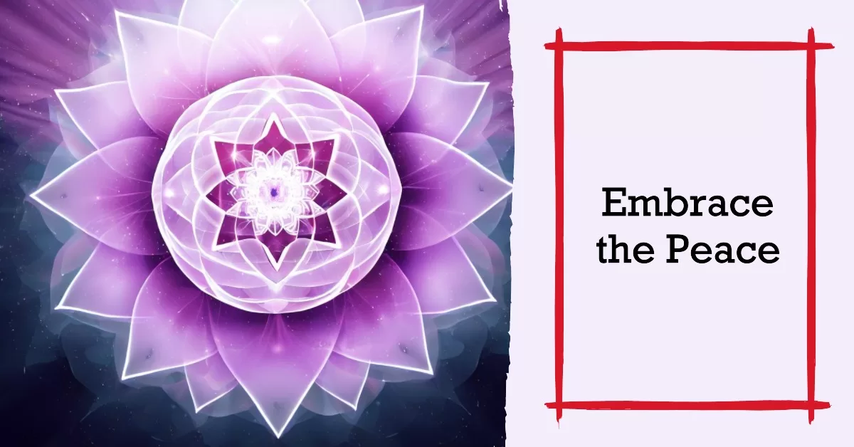 Crown chakra: Embracing the peace