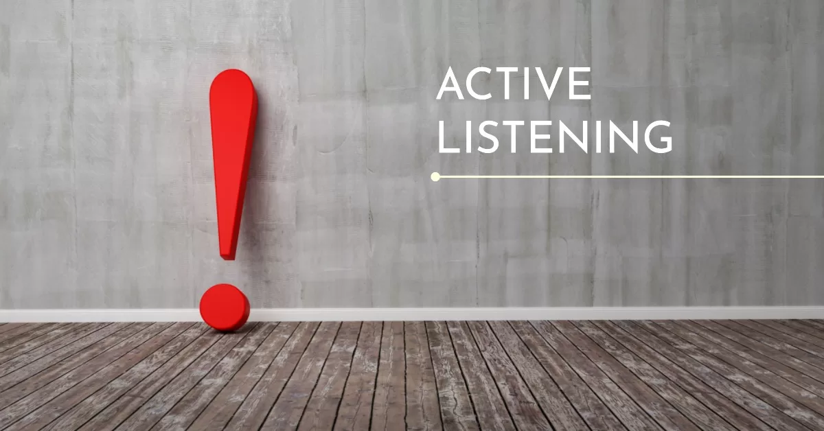 Active listening skill improves communication