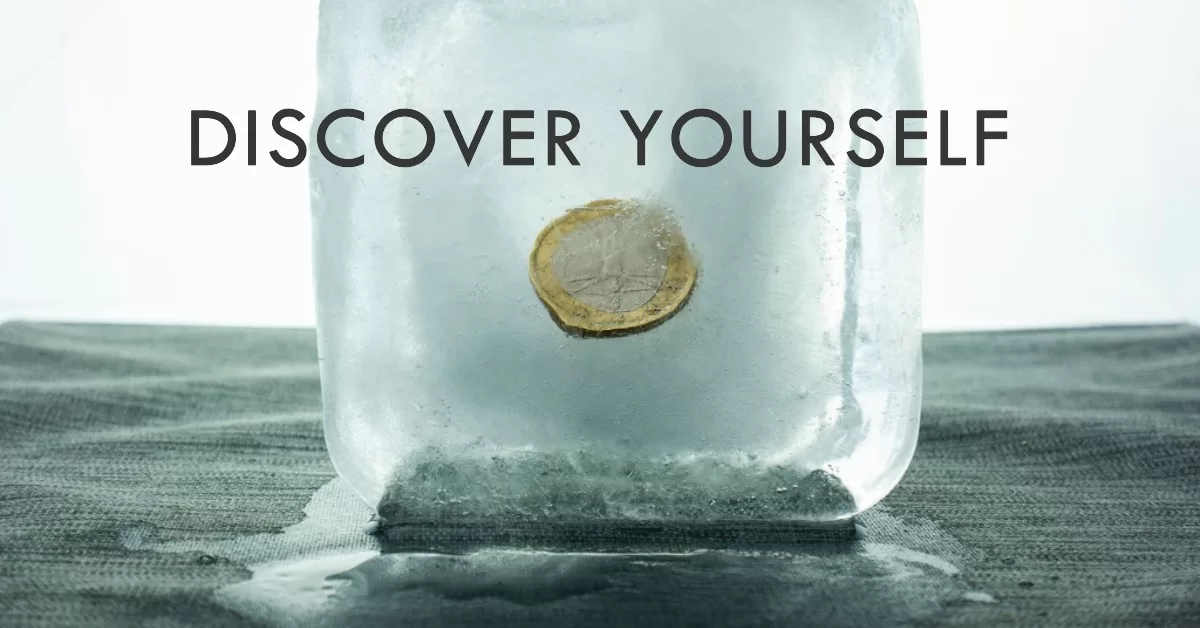 Clarity and self-awareness: A coin in a see-through vessel