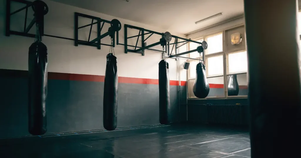 Punching Bags in the Gym