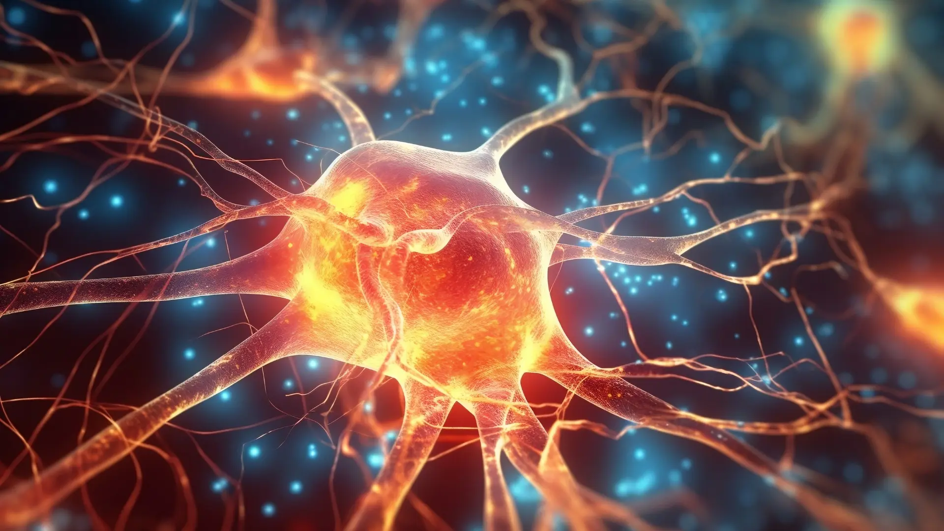 Neurons inside a human brain