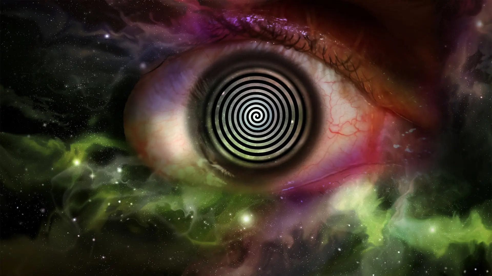 Image of the subconscious mind - a mesmerizing eye